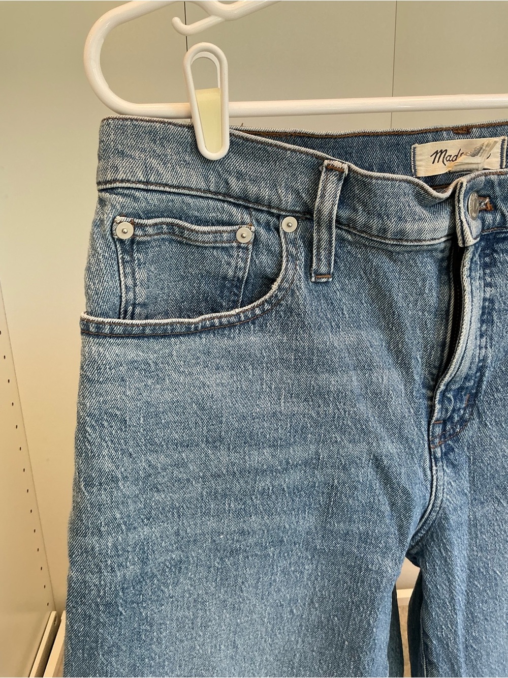 Madewell Classic Petite Perfect Vintage Wide-Leg Jeans  Heathcote Wash Sz 31 - Picture 4 of 13